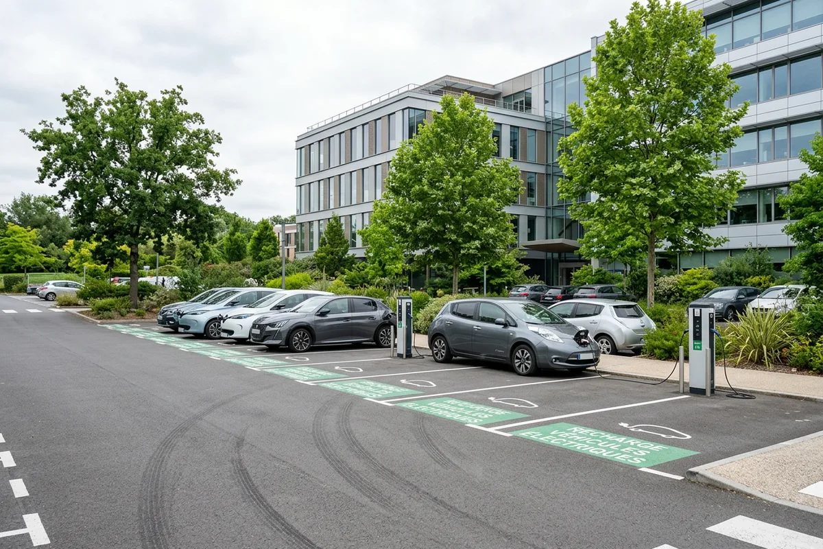 Installation de bornes de recharge pour parking d'entreprise et flotte professionnelle à Ruminghem