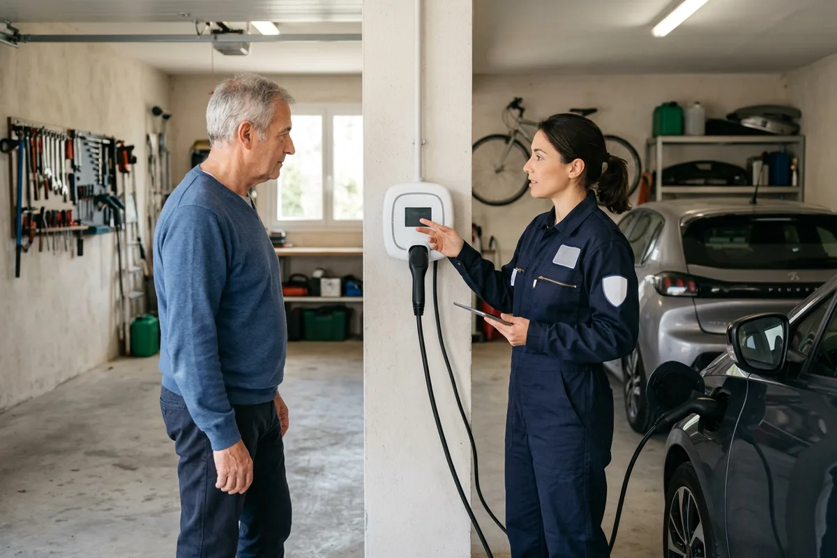 Mise en service et conseils pour borne de recharge de voiture à Saint-Marcel